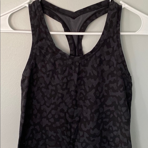 Lululemon Black and Grey Leopard Print Tank top - Picture 3 of 6